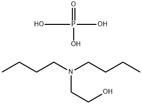 磷酸(癸基与十三烷基)混合酯与2-二丁氨基乙醇的反应产物 结构式