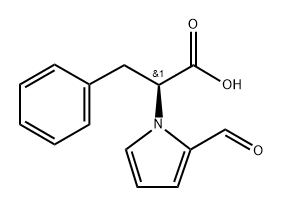 (S)-2-(2-Formyl-1H-pyrrol-1-yl)-3-phenylpropanoic acid 结构式