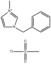 1-苄基-3-甲基咪唑甲磺酸盐 结构式