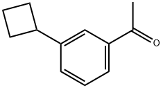 1-(3-Cyclobutylphenyl)ethanone 结构式