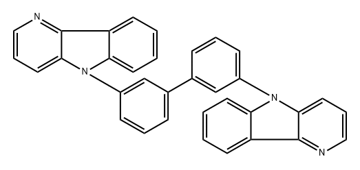 5,5′-[1,1′-Biphenyl]-3,3′-diylbis[5H-pyrido[3,2-b]indole] 结构式