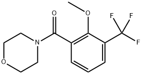 (2-methoxy-3-(trifluoromethyl)phenyl)(morpholino)methanone 结构式