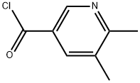 5,6-Dimethyl-3-pyridinecarbonyl chloride 结构式