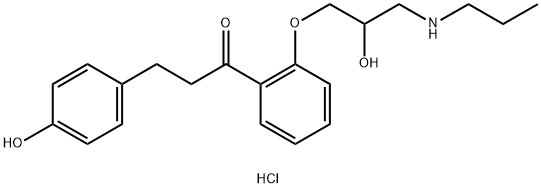 4'-Hydroxy propafenone HCl 结构式