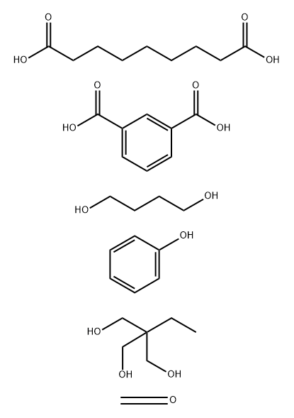 1,3-Benzenedicarboxylic acid, mixed esters with azelaic acid, 1,4-butanediol, butylated formaldehyde-phenol reaction product and trimethylolpropane 结构式