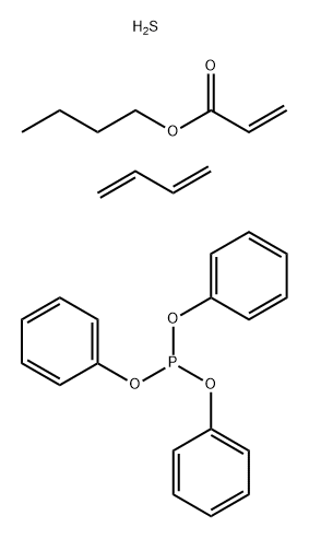 2-丙烯酸丁基酯与丁二烯、硫和三苯基膦脂的反应产物 结构式