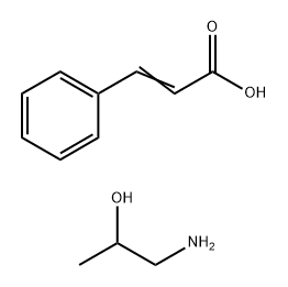 cinnamic acid, compound with 1-aminopropan-2-ol (1:1) 结构式