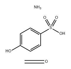 Benzenesulfonic acid, 4-hydroxy-, reaction products with formaldehyde, ammonium salts 结构式