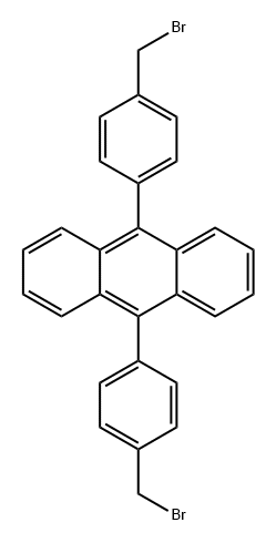 9,10-双(4-(溴甲基)苯基)蒽 结构式