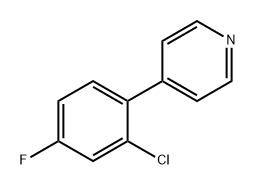 4-(2-氯-4-氟苯基)吡啶 结构式