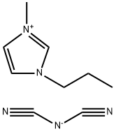 1-丙基-3-甲基咪唑二腈铵盐 结构式