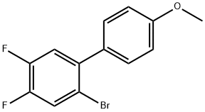 2-Bromo-4,5-difluoro-4'-methoxy-1,1'-biphenyl 结构式