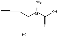 L-高炔丙基甘氨酸盐酸盐 结构式
