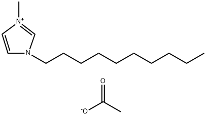 1-癸基-3- 甲基咪唑醋酸盐 结构式