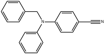 N-苄基-N-(4-氰基苯基)苯胺 结构式