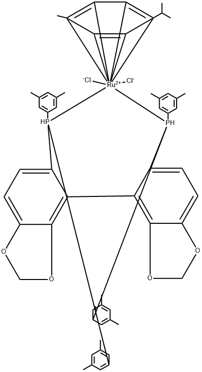 (S)-RUCL[(P-异丙基甲苯)(DM-SEGPHOS)]CL 结构式