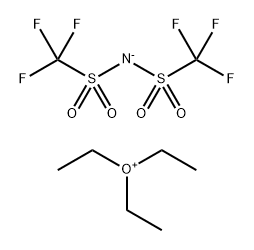 Oxonium, triethyl-, salt with 1,1,1-trifluoro-N-[(trifluoromethyl)sulfonyl]methanesulfonamide (1:1) 结构式