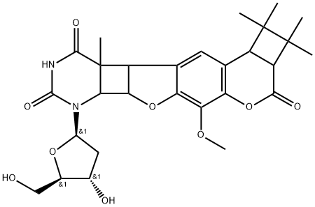 thymidine-8-methoxypsoralen tetramethylethylene diadduct 结构式