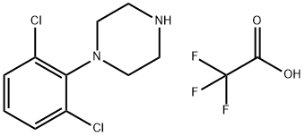 Piperazine, 1-(2,6-dichlorophenyl)-, 2,2,2-trifluoroacetate (1:1) 结构式