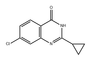 7-氯-2-环丙基喹唑啉-4-醇 结构式