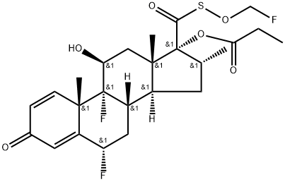 氟替卡松杂质 结构式