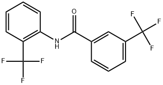 3-(Trifluoromethyl)-N-[2-(trifluoromethyl)phenyl]benzamide 结构式