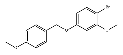1-Bromo-2-methoxy-4-((4-methoxybenzyl)oxy)benzene 结构式
