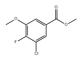3-Chloro-4-fluoro-5-methoxybenzoic acid methyl ester 结构式