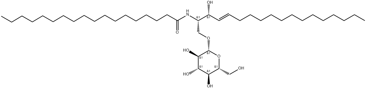 D-GLUCOSYL--1,1' N-STEAROYL-D-ERYTHRO-SPHINGOSINE 结构式