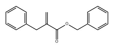 Benzenepropanoic acid, α-methylene-, phenylmethyl ester 结构式