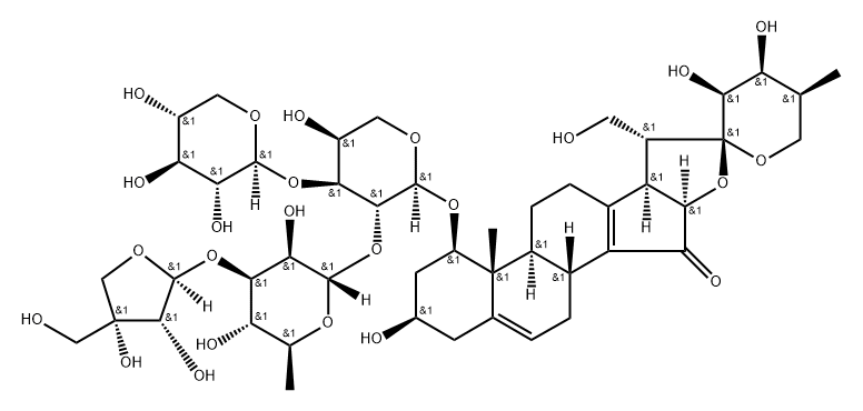 Trikamsteroside C 结构式