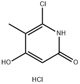 6-chloro-4-hydroxy-5-methyl-1,2-dihydropyridin-2-one hydrochloride 结构式