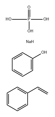 Phosphoric acid, reaction products with phenol and styrene, sodium salts 结构式