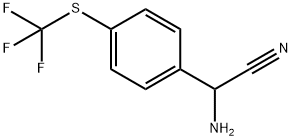 Benzeneacetonitrile, α-amino-4-[(trifluoromethyl)thio]- 结构式