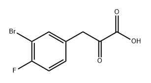 3-(3-溴-4-氟苯基)-2-氧代丙酸 结构式