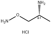 2-Propanamine, 1-(aminooxy)-, hydrochloride (1:2), (2R)- 结构式