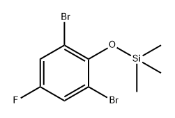 Benzene, 1,3-dibromo-5-fluoro-2-[(trimethylsilyl)oxy]- 结构式