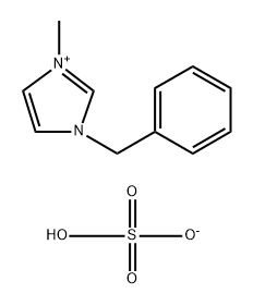 1-苄基-3-甲基咪唑硫酸氢盐 结构式