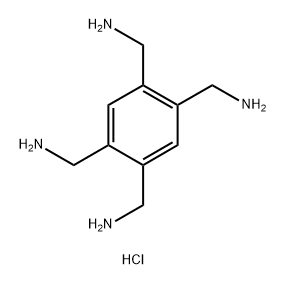 苯-1,2,4,5-四基四甲胺四盐酸盐 结构式