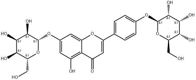 Apigenin 7,4'-di-O-alloside 结构式