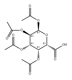 1,2,3,4-四-O-乙酰基-Α-D-半乳糖醛酸 结构式