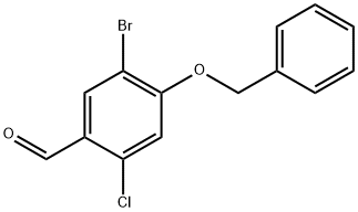 4-(Benzyloxy)-5-bromo-2-chlorobenzaldehyde 结构式