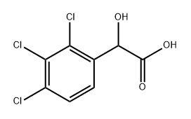 Benzeneacetic acid, 2,3,4-trichloro-α-hydroxy- 结构式