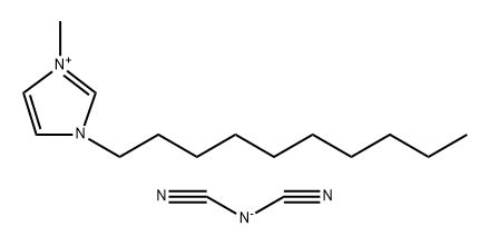 1-癸基-3- 甲基味唑二腈胺盐 结构式