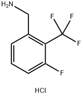 Benzenemethanamine, 3-fluoro-2-(trifluoromethyl)-, hydrochloride (1:1) 结构式