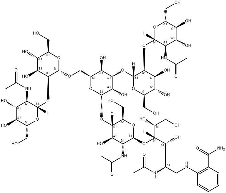 G0 2AB (500pmol/vial) 结构式