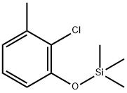 (2-chloro-3-methylphenoxy)trimethylsilane 结构式