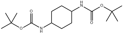 环己烷-1,4-二基二氨基甲酸二叔丁酯 结构式