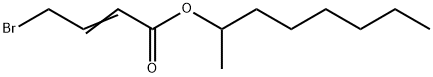 1-Methylheptyl 4-bromo-2-butenoate 结构式