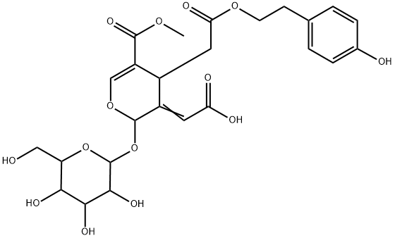 女贞苷酸 结构式